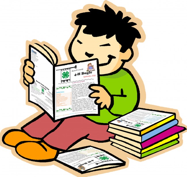 Boy reading Bugle copy